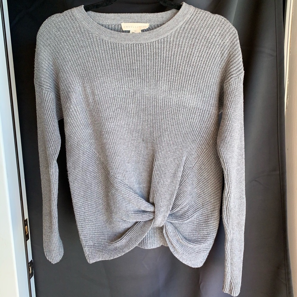 Lovestitch light grey sweater